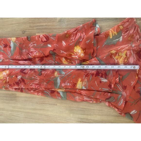 As U Wish Tiered Dress Size Medium - Pink Floral - Picture 6 of 8